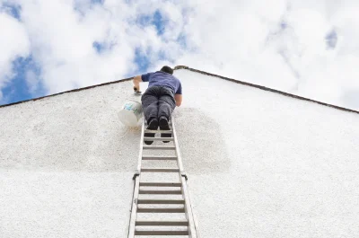 Peinture extérieure à la Bloutière — façades et ravalement
